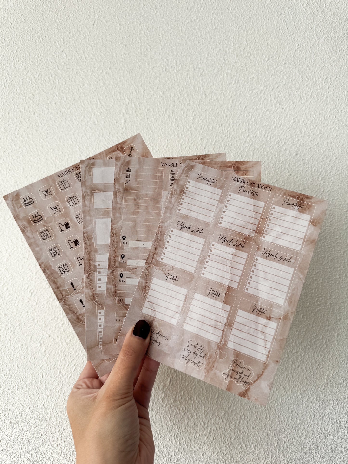 Stickerset Marble Umberstone