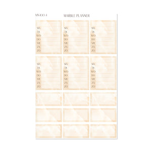 Stickerset Marble Nude